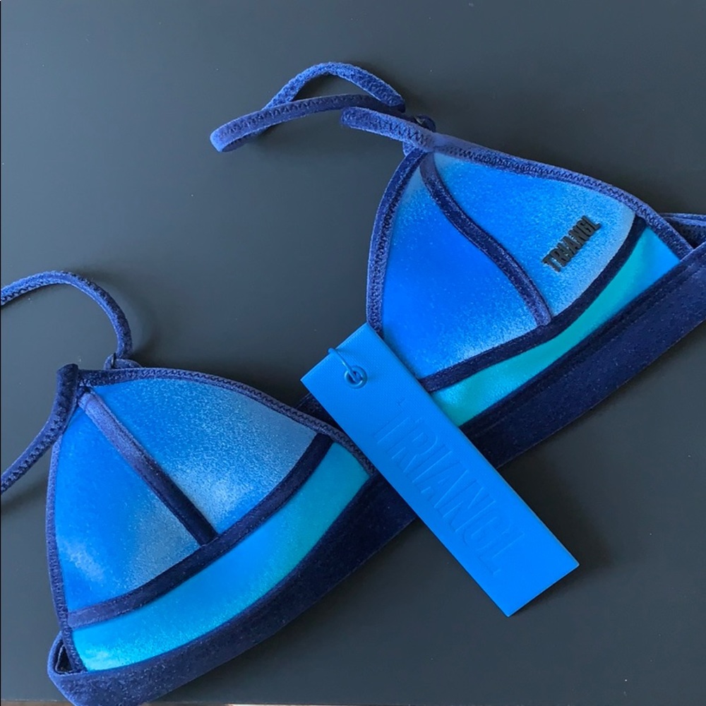 Triangl blue bikini NWT!!